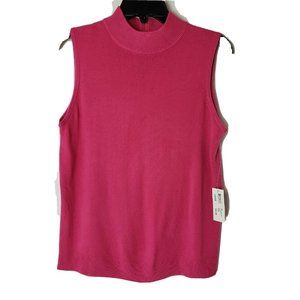 NWT Good Clothes Women's Pink Sleeveless Sweater L
